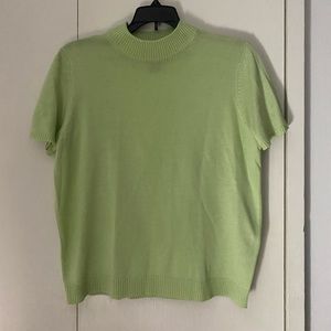 Requirements Lightweight Lime Green Sweater Top